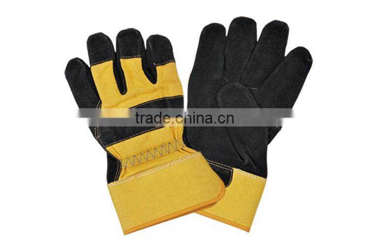 Weight Lifting Gloves Industrial Leather Hand Gloves LG013