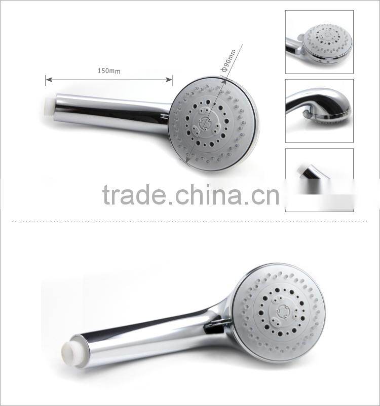 8Function Plating High-density Supercharged chrome finish hand shower