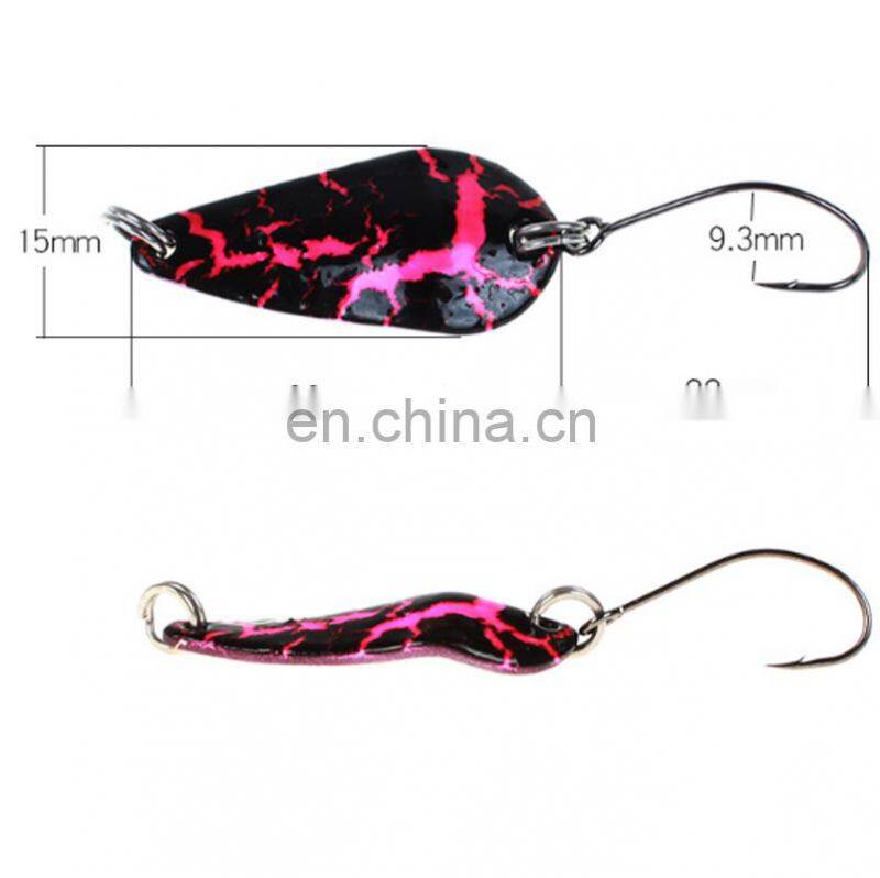 Amazon 3cm 3g 5 Colors Paillette Blade Salmon Spoon Bass Bait Copper Spoon Lure