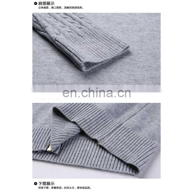 Factory wholesale spring and autumn new men's knitted cardigan fashion slim-fit stand collar sweater