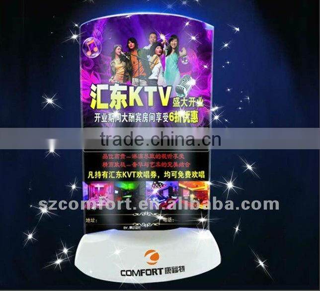 Colorful display card with led light