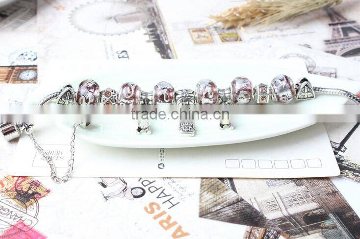 fashion wholesale european charm bead bracelet