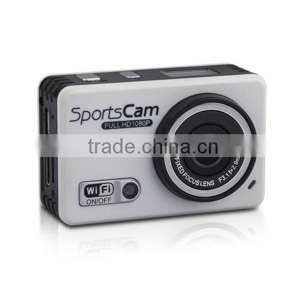 2014 Year Best-selling! Sunplus Chip 5Mega CMOS Sensor 1080P 30FPS Full HD 1080P WIFI Sport Camera F39 With Anti-shake Function