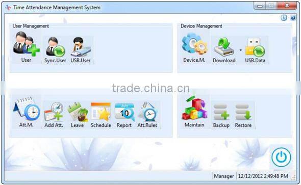 RFID Card Biometric Fingerpint Time Attendance Machine with keypad