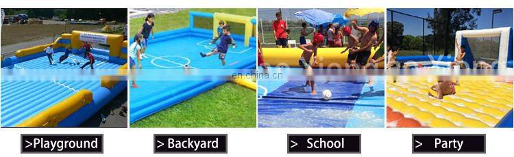 Portable Inflatable Soap Football Pitch Soccer Field Kids Ball Game Inflatable Playground