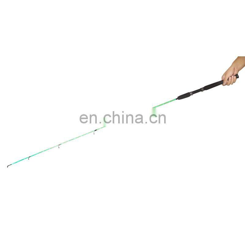 Red Green Blue White Four Colors OEM One Section Light Fiberglass Fishing Rod