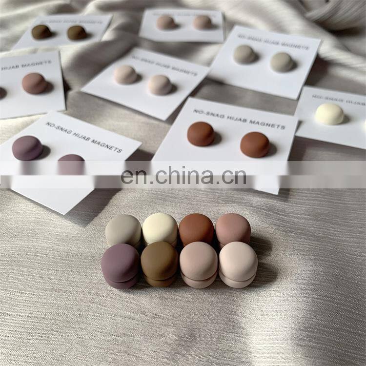 Wholesale Cheap 29 Colors NO SNAG Hijab Magnets Gold Silver Magnetic Brooch Magnet Hijab Muslim Accessories Clip Scarf Pins