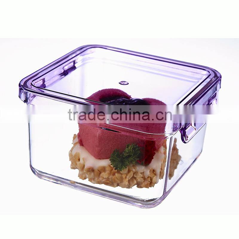 Fruit salad storage container pp food container crisper