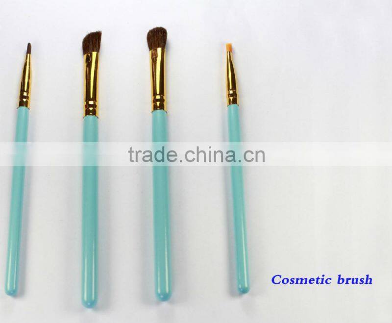 colorful handle face used makeup brush gift set 7pcs