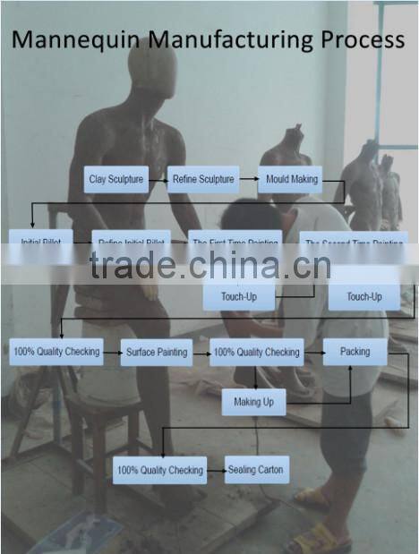 hot sell full body fiberglass kids mannequin abstract mannequin with sculptured hair