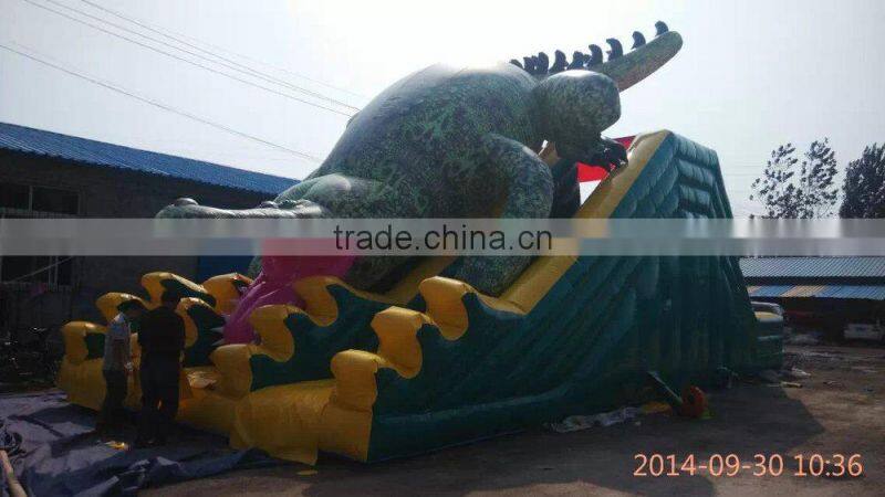 PLATO PVC Trapualin I nflatables water Slide , Long Water Slides For USA