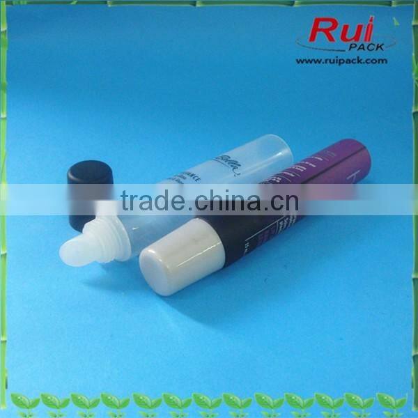 Plastic tube packaging for lipgloss /printed cosmetic plastic soft tube for lip care