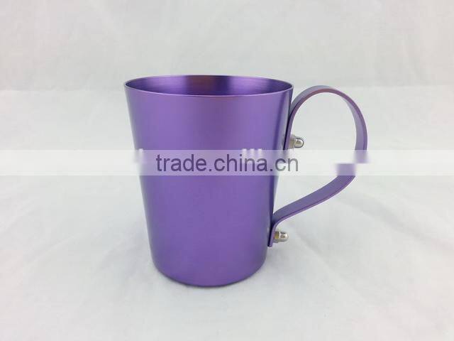 350ml 12oz Aluminum Beer Mug beer tumbler with copper surface (Accept OEM)