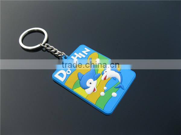 Factory directly customized 2D / 3D PVC keychain / keyring promotional gift