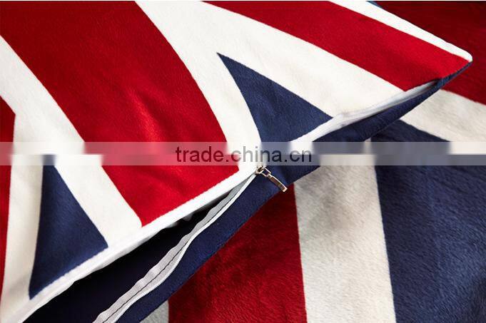 Cotton linen Square The Union Jack British Flag pillow Cover,British Flag pillow Case