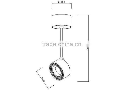 2014 High quality white mercury price armature bedroom led ceiling light