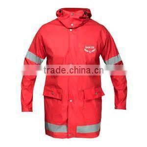 Adult Reflective PU Raincoat