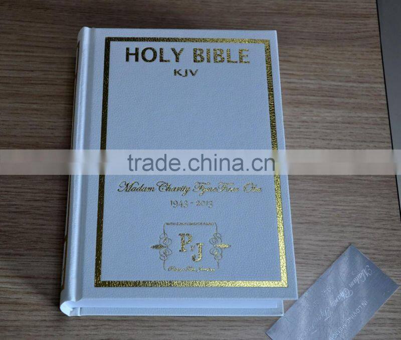 Cheap Leather Cover Hot Stamping Bible Printing with Insert Box