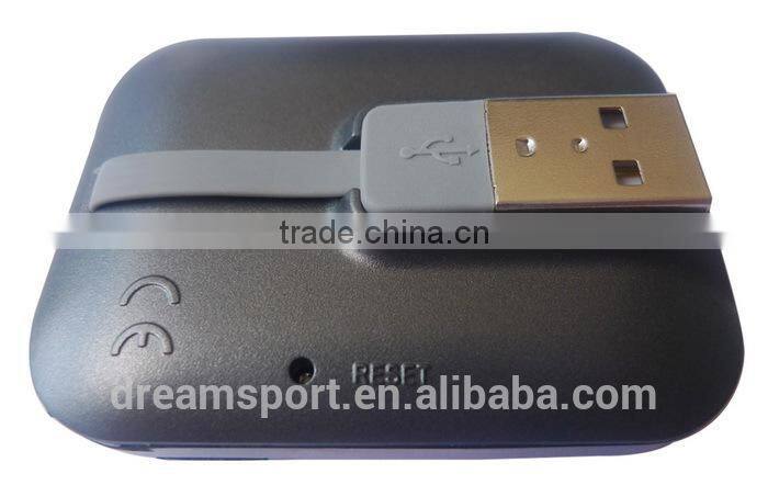 Professional 3D Touch Buttonless Pedometer USB Step Counter