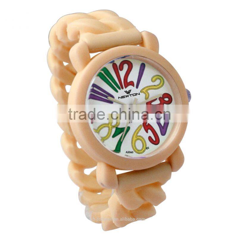 FT1213_LOR light blue Soft color jelly Japan movt quartz silicone strap mini watch