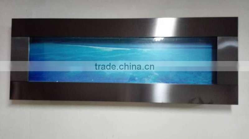 Stainless Steel Wall Mounted Aquariums - Standard Contemporary Wall Aquarium
