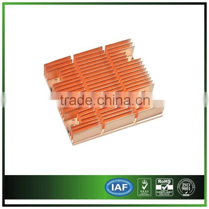 customized copper Skiving fin heat sink 013