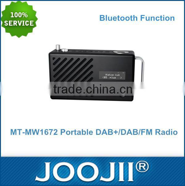 Portable DAB+/DAB/FM Radio With Bluetooth And LCD Display, Alarm Clock Radio With USB SD TF Card