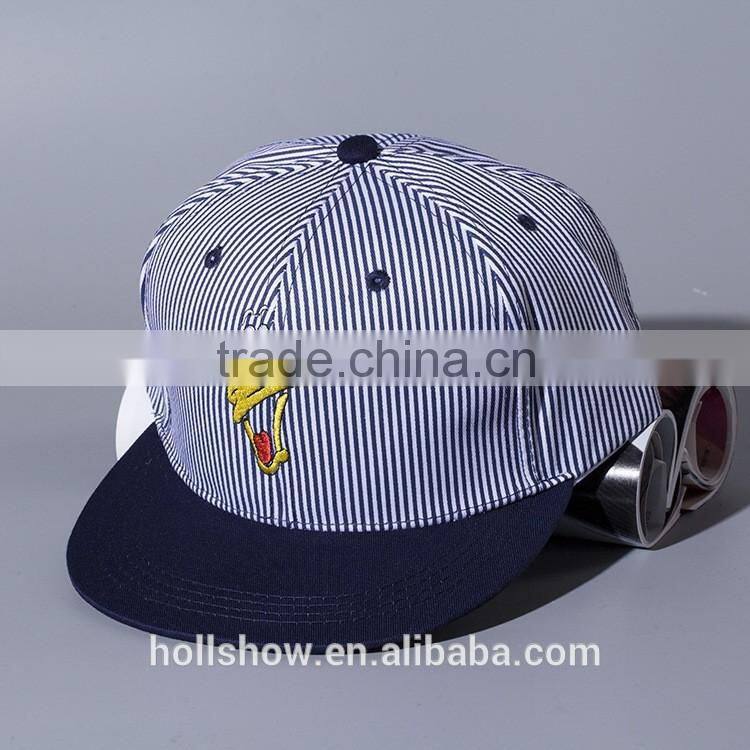 Cute Cartoon Duck Head Embroidery Male Female Plain Cheap Snapback Caps