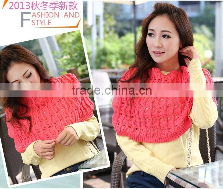 Winter Fashion Wool Chevron Circle Loop Scarf