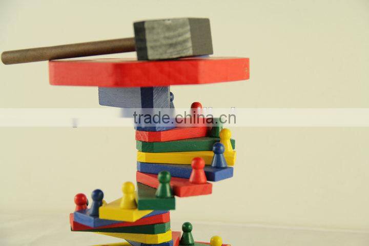 Wood Drum konck toy kids