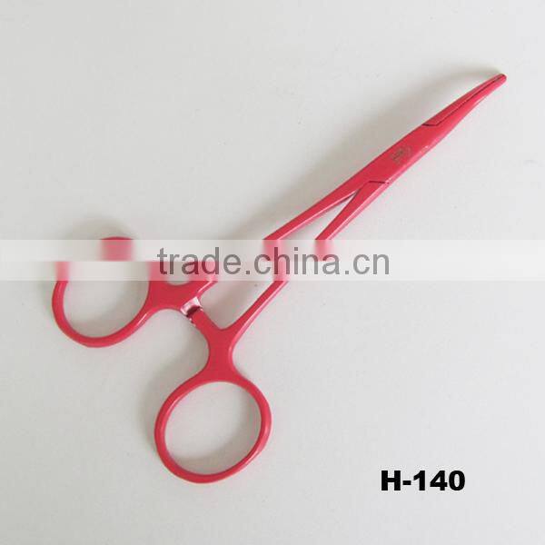 5.5 Inch Curved Stainless Steel Serrated Jaw Hemostat