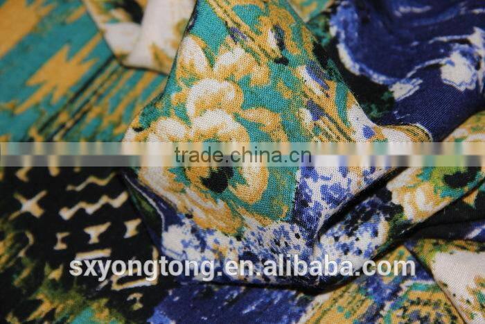 2014 china fashion style print viscose rayon fabric