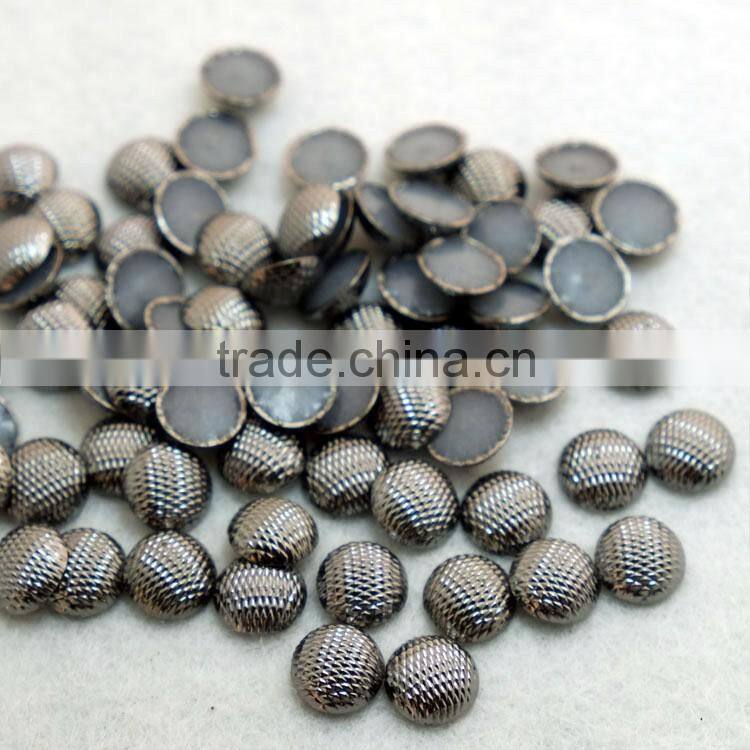 Wholesale Price 6mm/8mm/10mm Alloy Hot Fix stud Round with spot, Garment Metal Fittings, Jeans Metal Fitting
