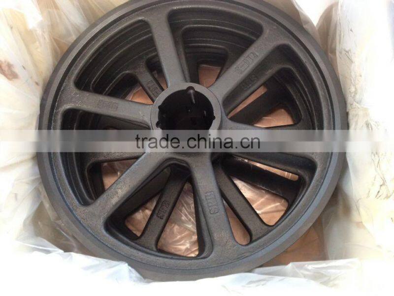 Large air compressor belt pulley