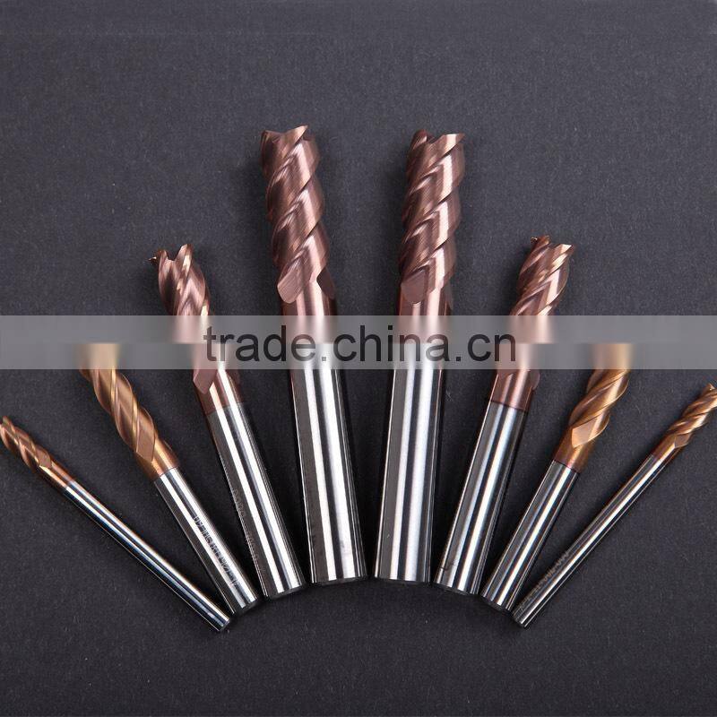 2 flutes CNC tungsten carbide finishing end mills/milling cutters/milling tools/router bits/cutters