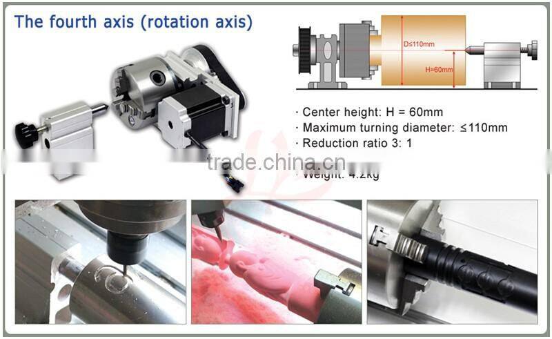 hot Engraving machine 4030Z-800W USB 4axis with mach3 wireless handwheel controller