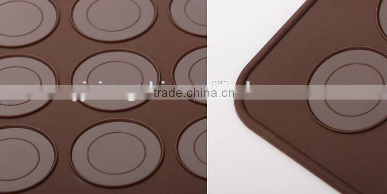 Hot sale FDA and LFGB food grade colorful silicone non-stick Macaron baking mat