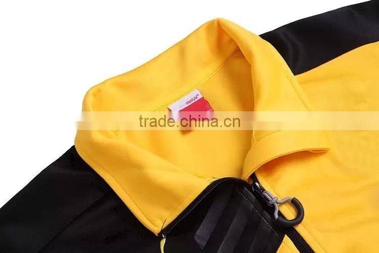 China custon made printed Breathabel polyester zip up soccer jacket Sports Jacket