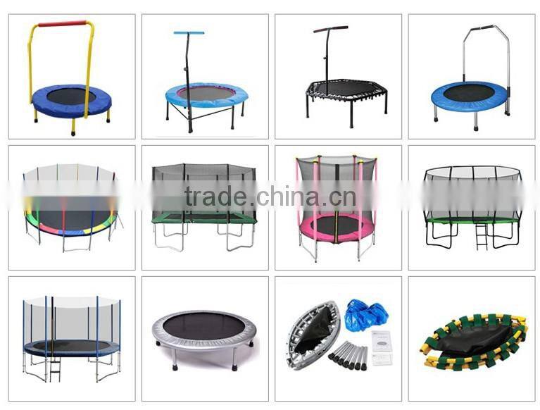 7x10ft square outdoor sport trampoline with ladder
