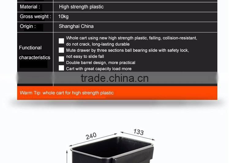 best-selling foldable 4 layer tool trolley multifunction plastic tool trolley cart