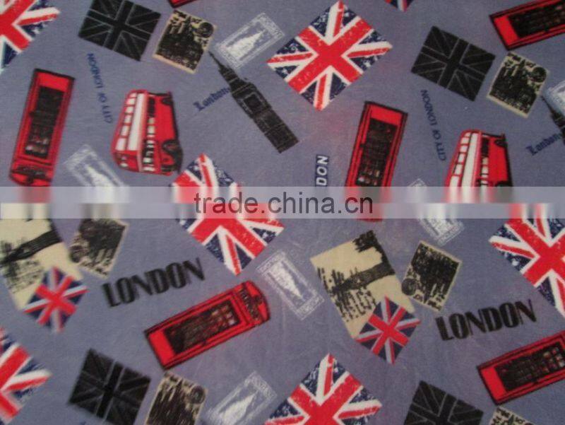100% polyester flannel fleece fabric