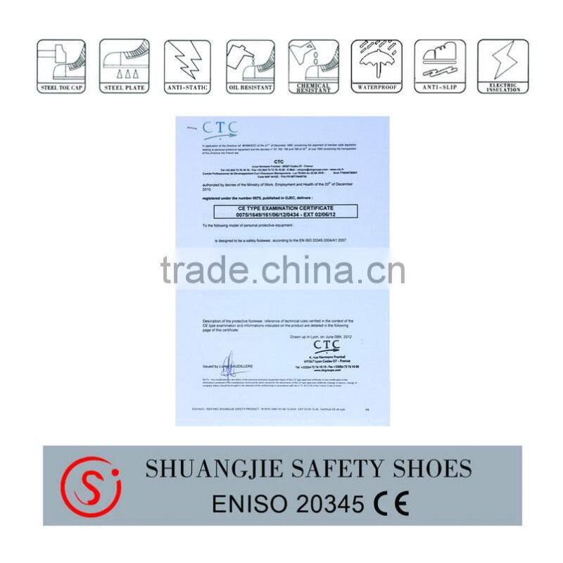 CE EN ISO 20345 PU injected sole safety shoes industrial safety shoes 9050