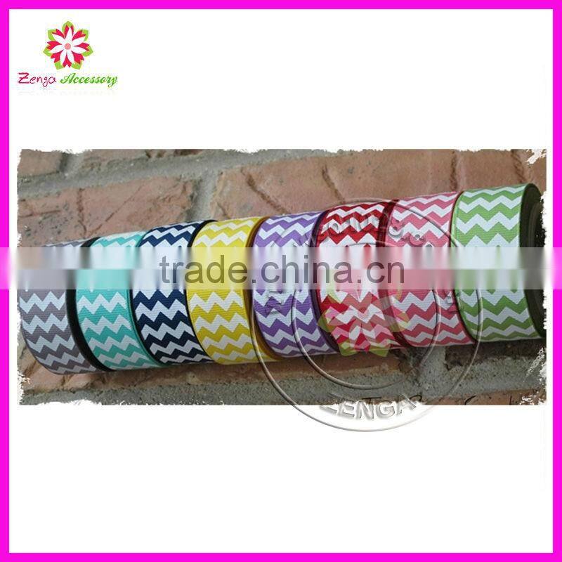 Custom printed chevron ribbon