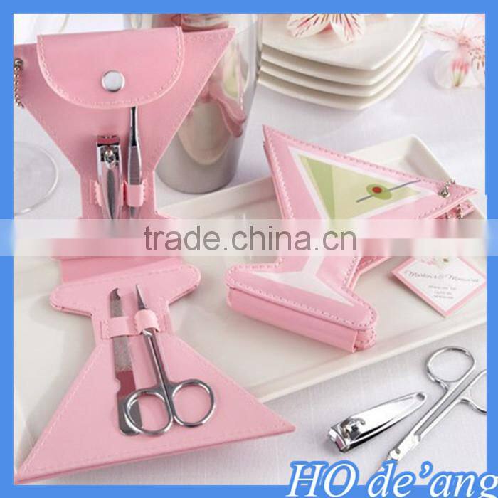 Hogift promotion gifts wedding gifts stainless steel repair capacity nail kit manicure set MHo-104