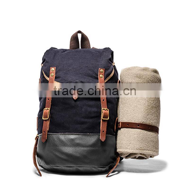 Women men Canvas Active Hiking bag Backpack Travel bag