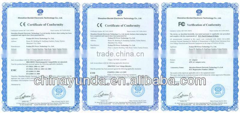 High Quality YUNDA AC Adapter Charger 30w 19v 1.58a for DELL Inspiron 910 1210 laptop