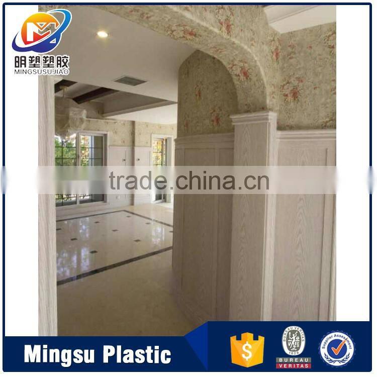 Quick to install low price PVC wall paneling(wooden and marble series)