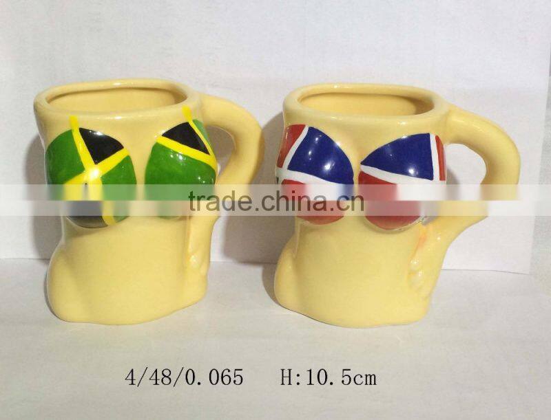 Jamaica flg bikini beauty girl body mug
