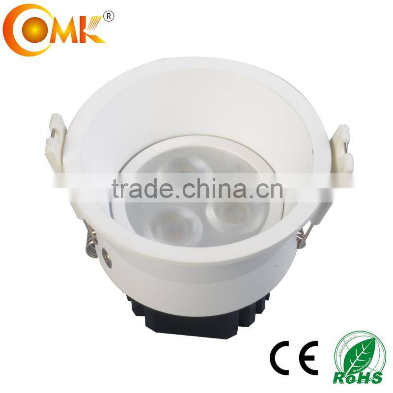 Pure Aluminum 220v recessed ceiling light 3w 9w Bridgelux CRI>80 square led module for ceiling lamp dimmable