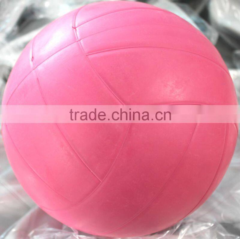 plain pink rubber ball volleyball